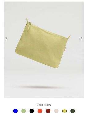 ÖLEND Ona Zippered Organizer - Lime